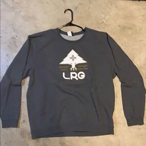 LRG Crewneck. Grey black yellow. Size XL